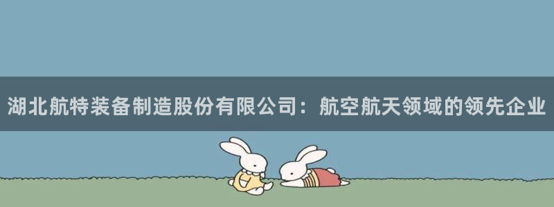 彩神平台注册登录：湖北航特装备制造股份有限公司：航空航天领域的领先企业
