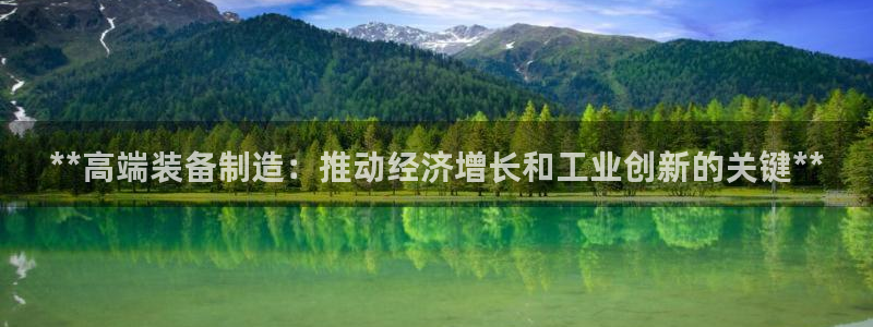 新版彩神v8登录：**高端装备制造：推动经济增长和工业创新的关键**