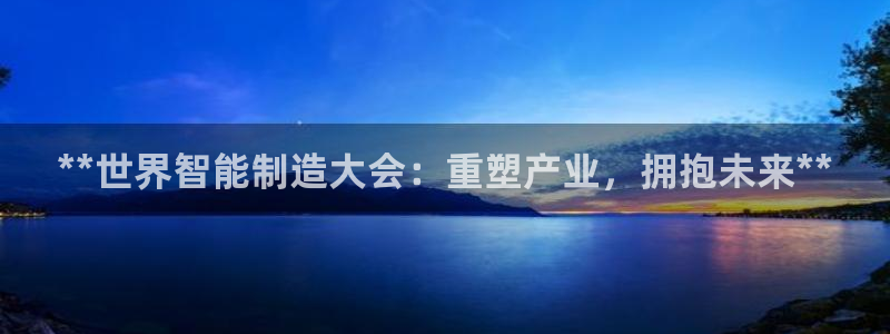 彩神8官网合法吗：**世界智能制造大会：重塑产业，拥抱未来*