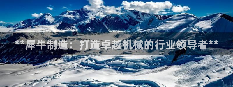 彩神app能挣到钱吗：**犀牛制造：打造卓越机械的行业领导者**