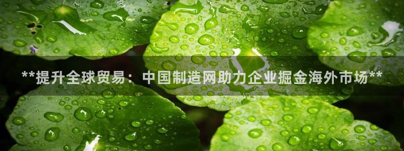 彩神v8是真的挣钱吗：**提升全球贸易：中国制造网助力企业掘金海外市场**