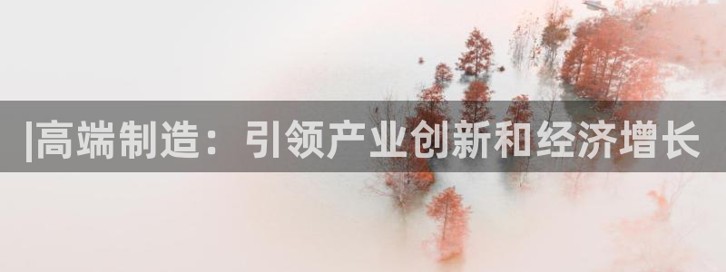 彩神是真的吗：|高端制造：引领产业创新和经济增长