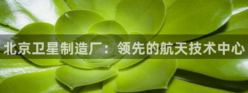 彩神8最新版下载：北京卫星制造厂：领先的航天技术中心