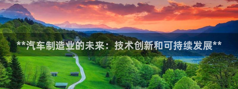 下载彩神争霸谁与我争锋：**汽车制造业的未来：技术创新和可持续发展**
