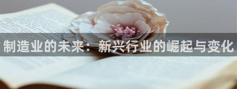 彩神购彩-购彩大厅入口老版：制造业的未来：新兴行业的崛起与变化