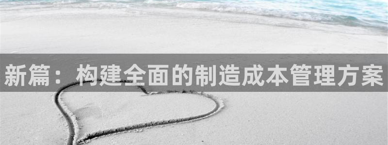 彩神V集团有限公司：新篇：构建全面的制造成本管理方案