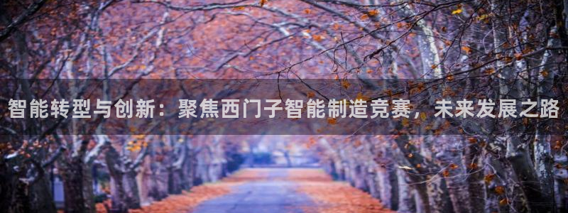 彩神平台：智能转型与创新：聚焦西门子智能制造竞赛，未来发展之路