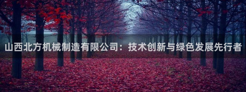 彩神平台能提现吗：山西北方机械制造有限公司：技术创新与绿色发展先行者