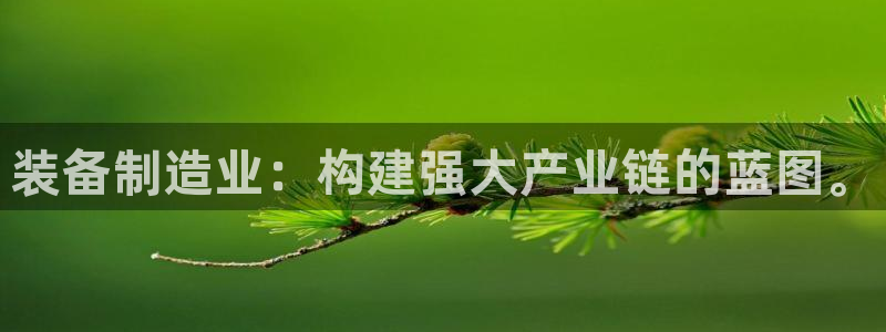 下载彩神争霸谁与我争锋：装备制造业：构建强大产业链的蓝图。
