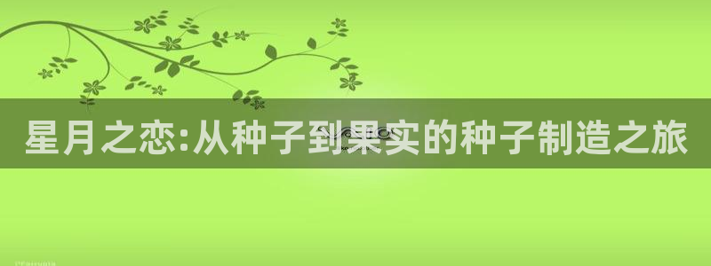 彩神平台是什么套路：星月之恋:从种子到果实的种子制造之旅