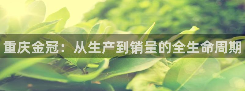 彩神大发是不是人为操作：重庆金冠：从生产到销量的全生命周期