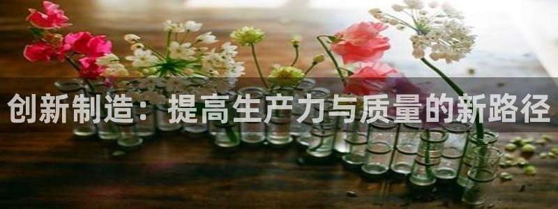 彩神8官网下：创新制造：提高生产力与质量的新路径