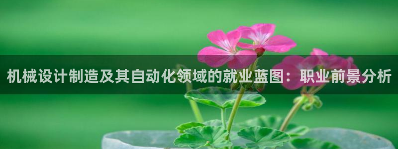 彩神velcome购彩大厅：机械设计制造及其自动化领域的就业蓝图：职业前景分析